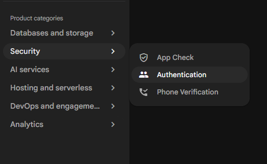 Firebase veebilehelt security